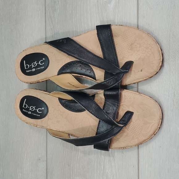 Born B.O.C Womens Wedge Sandals shoes sz 8 - Picture 2 of 9